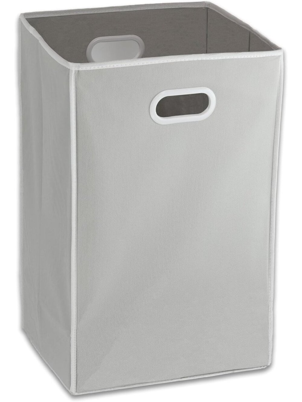 Stylish Foldable Laundry Hamper Basket for Closet & Home Organization, Grey